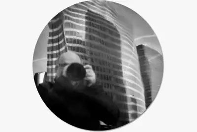 reflected self-portrait of the author