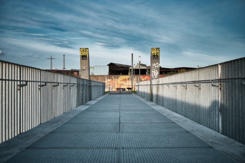Fußgängerbrücke im Rheinpark Duisburg (2019, Zeiss Distagon 2,8/35 T* für C/Y)