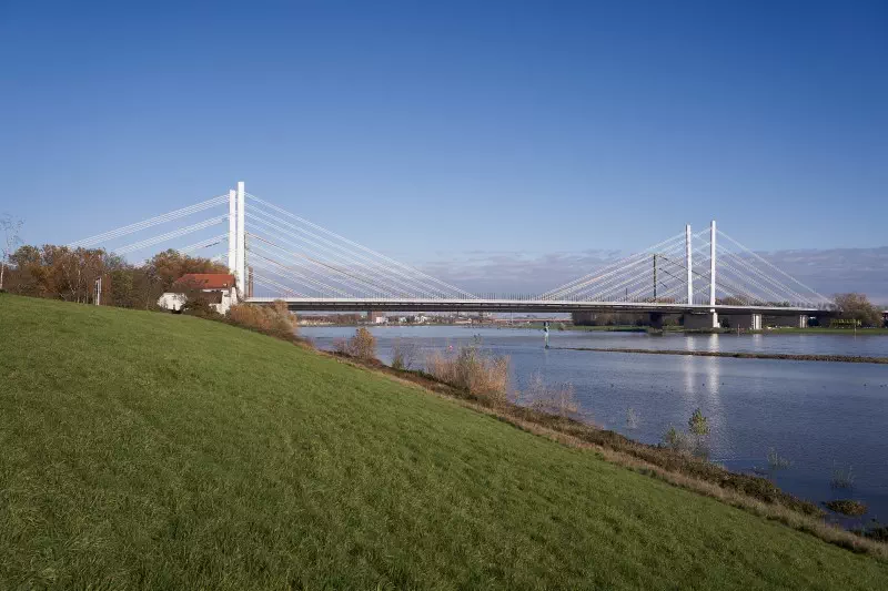 View of Duisburg-Neuenkamp Bridge