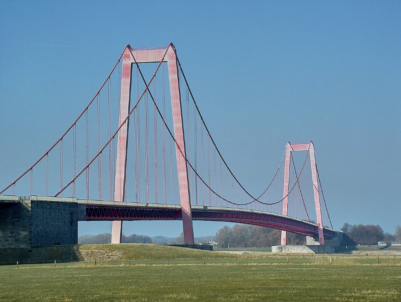 View of Emmerich Rhine Bridge